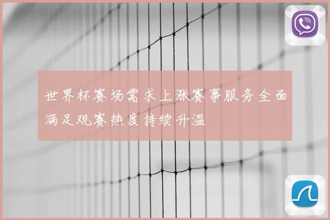 世界杯赛场需求上涨赛事服务全面满足观赛热度持续升温