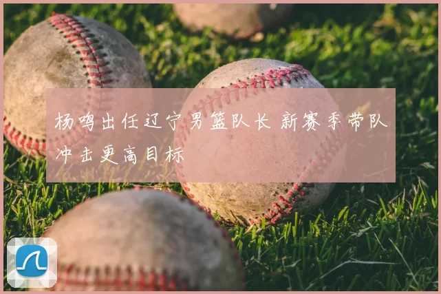 杨鸣出任辽宁男篮队长 新赛季带队冲击更高目标